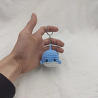 Cute Crochet Whale Keychain Handmade Ocean Bag Charm