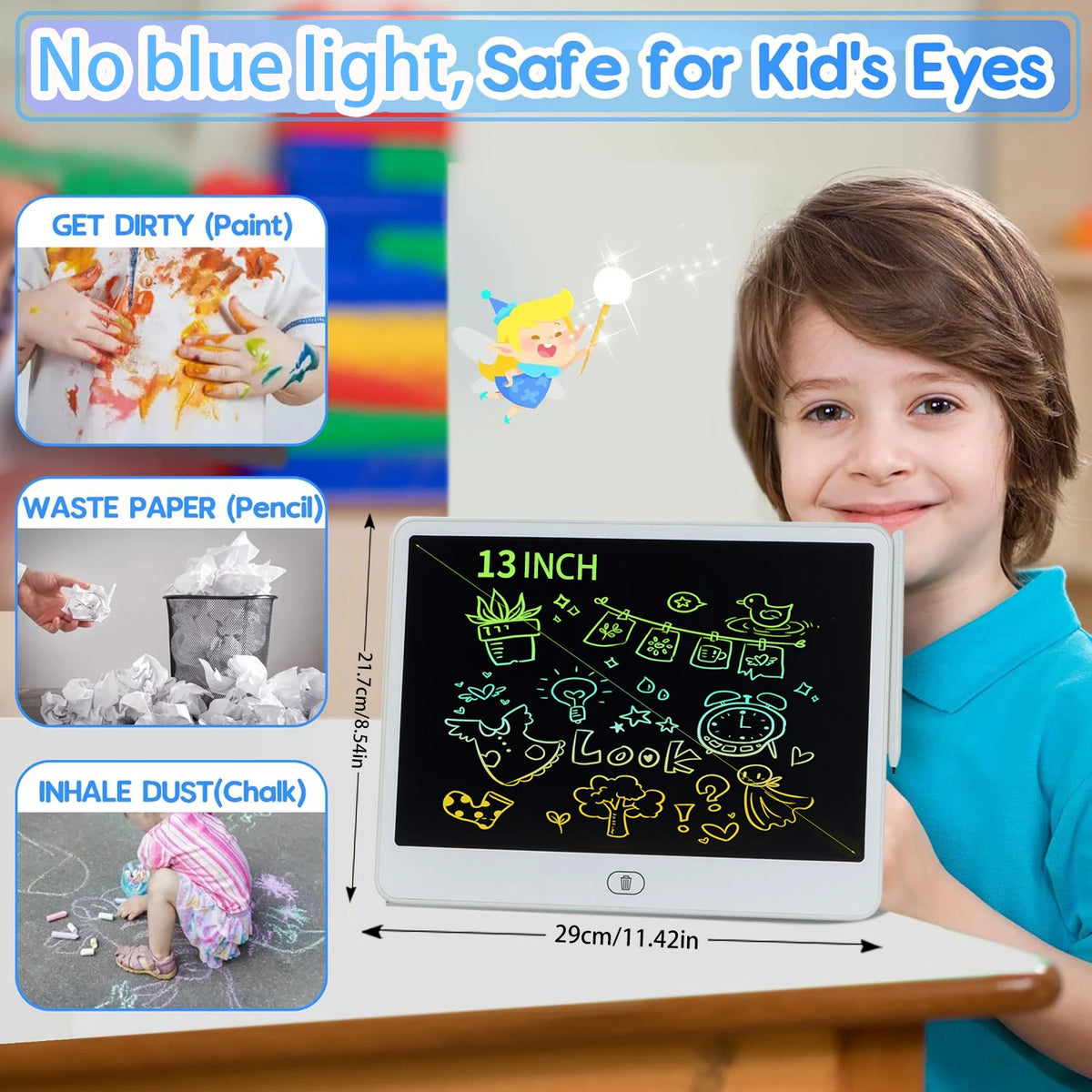 LCD Writing Tablet for Kids – Drawing & Educational Board