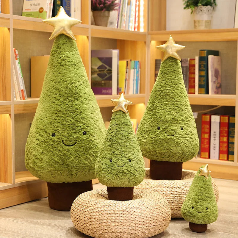 Christmas Tree Plush Toy Pillow – Cute Festive Stuffed Cushion