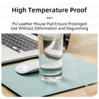 Creative Universal Anti-slip Mouse Pad Leather Gaming Mice Mat New Desk Cushion Fashion Comfortable For Laptop PC MacBook