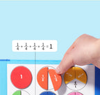 Magnetic Fraction Puzzle Montessori Math Learning Toy for Kids