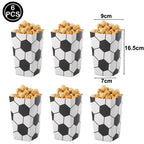 Soccer Theme Disposable Tableware Set Paper Plates Cups Napkins Tablecloth Boys Sports Football Birthday Party Decor Supplies