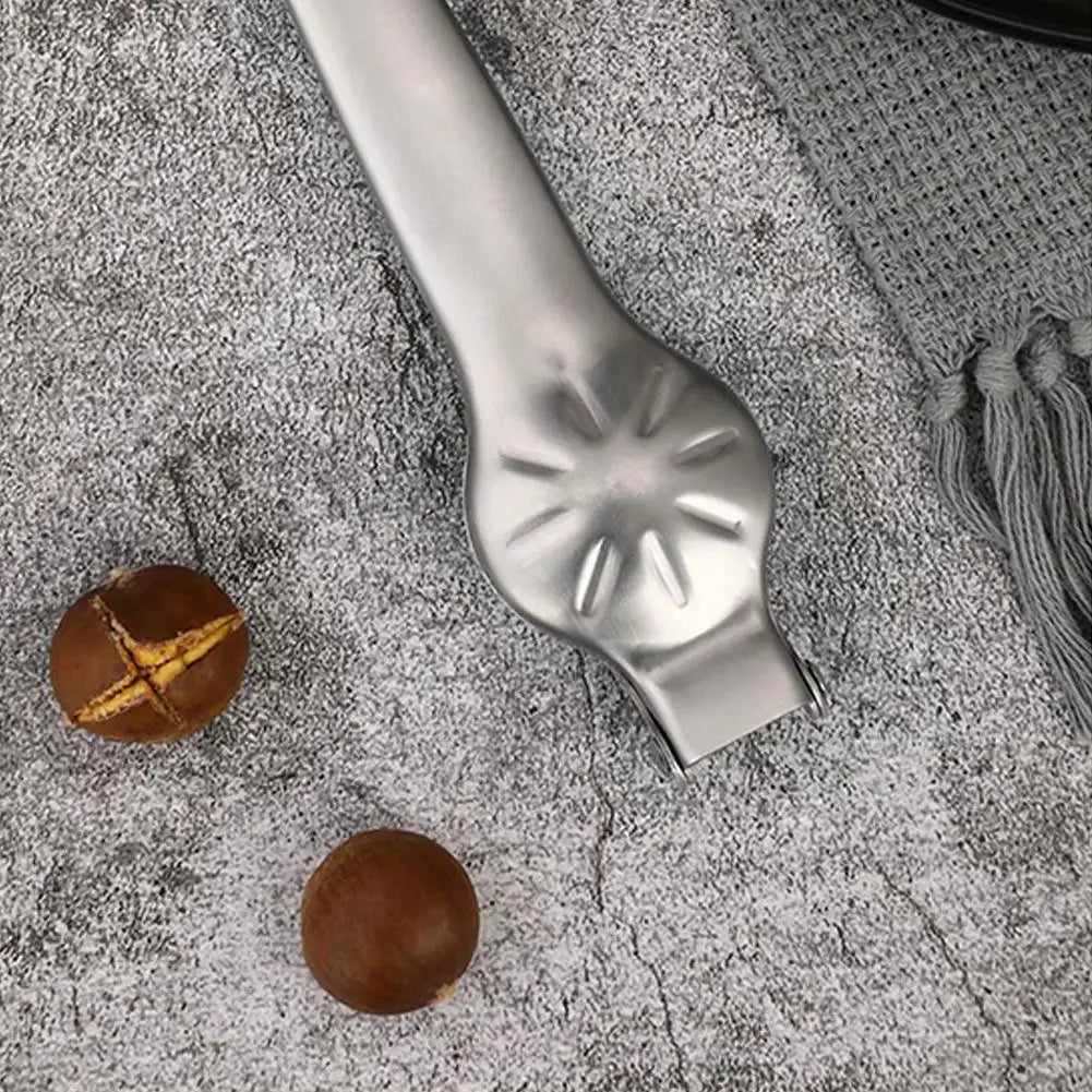 Stainless Steel Quick Chestnut Opener 2 in 1 Nut Cracker Tool