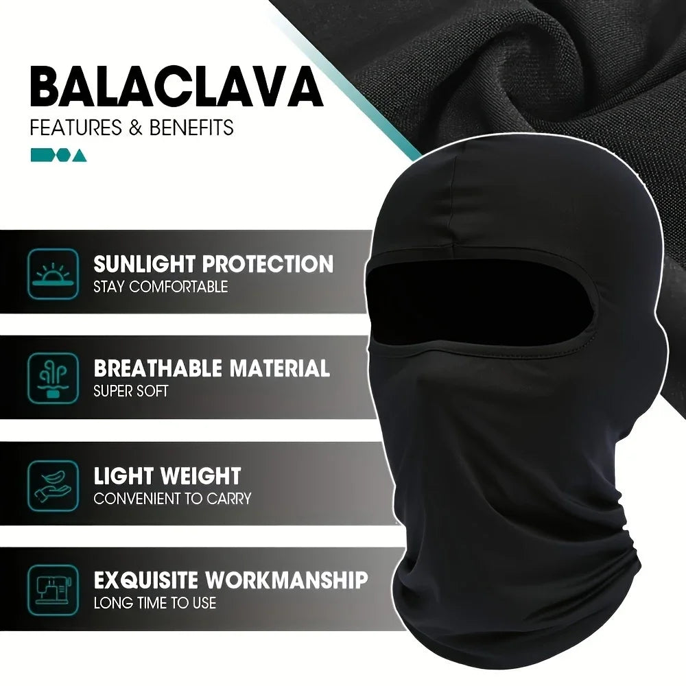 3 Pack Quick Dry Balaclava Face Mask for Outdoor Sports Comfort