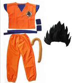 Halloween Costumes  Adult  Z Clothes Party Suit Goku Cosplay Costumes Top/Pant/Belt/Tail/wrister/Wig
