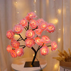 36LED/108LED Table Lamp, Rose Light String, Tree Night Lights, USB Powered Lighting, for Girls Lover Party Camping Summer  Decor