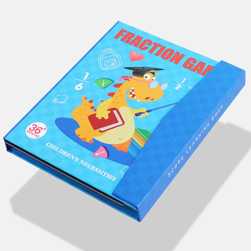 Magnetic Fraction Puzzle Montessori Math Learning Toy for Kids