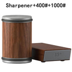Rolling Knife Sharpener Kit – Magnetic Diamond Sharpening Stone with 15° & 20° Angle Guide