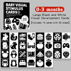 Baby Visual Stimulation Montessori High Contrast Flash Cards