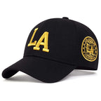 Unisex LA Embroidery Snapback Baseball Cap for Casual Outdoor Style