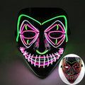 Multi Style Glowing LED Purge Mask Professional Wireless Luminous Party Mask Flashing Decorative Headgear Masker For Halloween