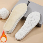 2pcs Self Heated Thermal Insoles for Feet Winter Warm Wool Thermal Memory Foam for Men Women Sports Shoes Self-heating Shoe Pads