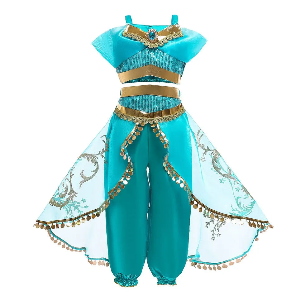 Kids Princess Costume Dress for Girls Cosplay Parties