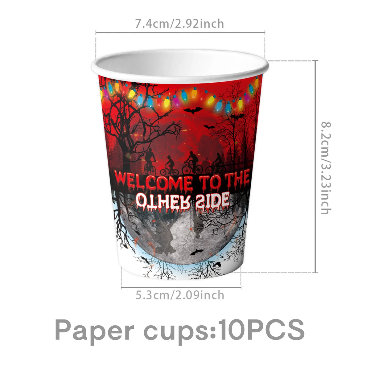 Horror Movie Stranger Theme Birthday Party Decoration Tableware Tablecloth Cup Plate Napkin Baby Shower Party Favors Supplies