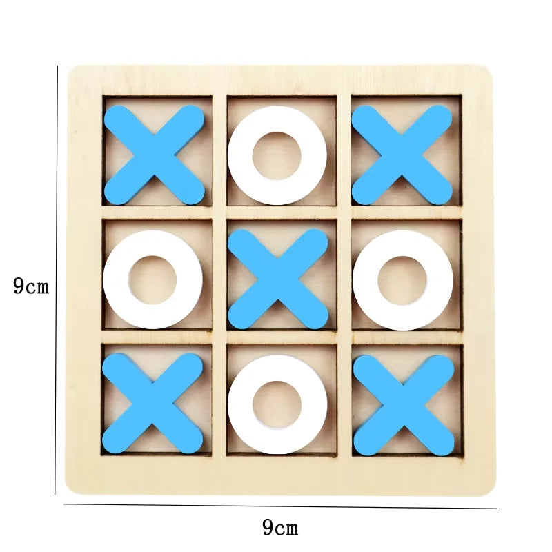 Montessori Wooden Mini Chess Brain Training Puzzle Toy for Kids