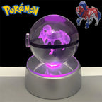 Pokémon 3D Crystal Poké Ball LED Night Light Collectible Figure