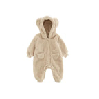 Spring Baby Romper Warm Fleece Jumpsuits for Baby Autumn Long Sleeve Infant Rompers Newborn Boy Girl Homewear Pajamas