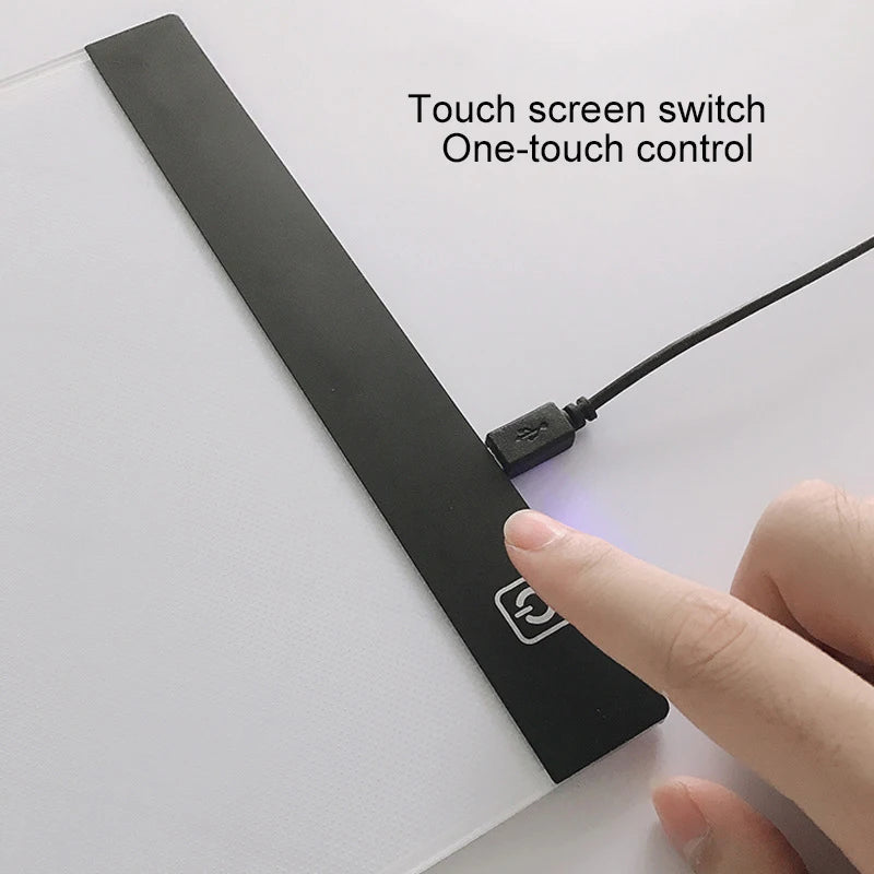 LED Drawing Copy Pad 3-Level Dimmable Light Tracing Board for Kids