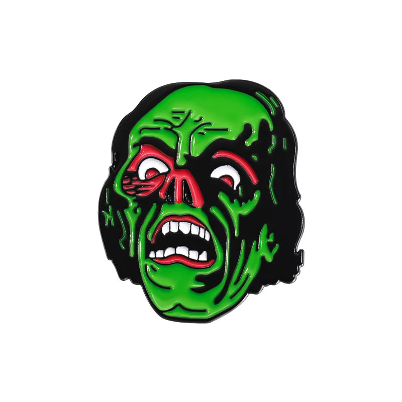Halloween Horror Movie Collection Enamel Pin Thrilling Mask Film Figure Brooches Lapel Badge Punk Jewelry Gifts For Kids Friends