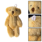 5PCS Plush Stuffed Bear Ornament Lovely Plush for Key Chain Bag Decor Handbag Accessories for Key Ring Girl Gift Women F