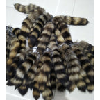 25cm Fox Tail Keychain Plush Bag & Car Charm