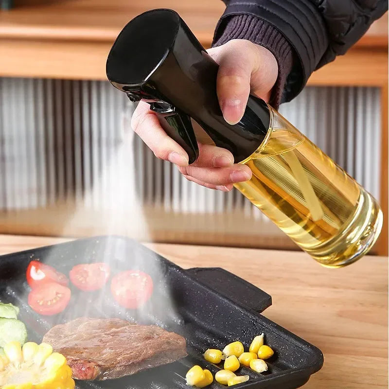 Dual-Use Oil Spray Bottle – Cooking Mister & BBQ Oil Brush