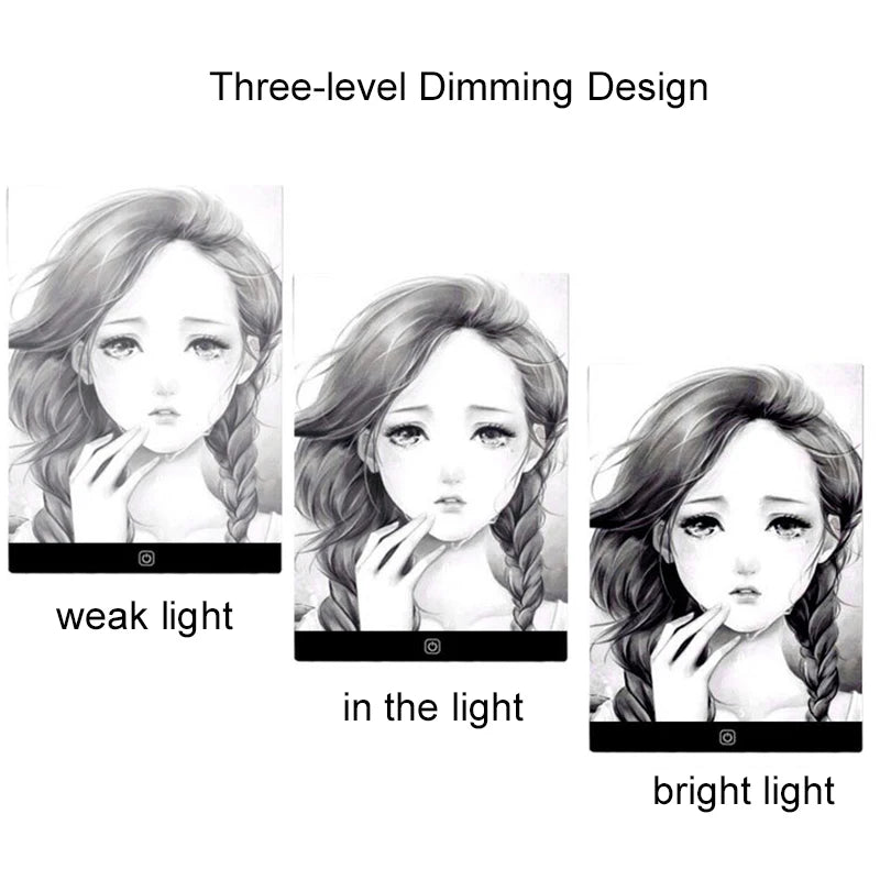 LED Drawing Copy Pad 3-Level Dimmable Light Tracing Board for Kids