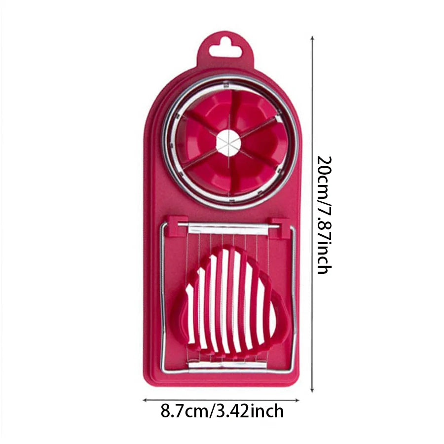 2-in-1 Stainless Steel Egg Cutter – Multi Function Egg Slicer