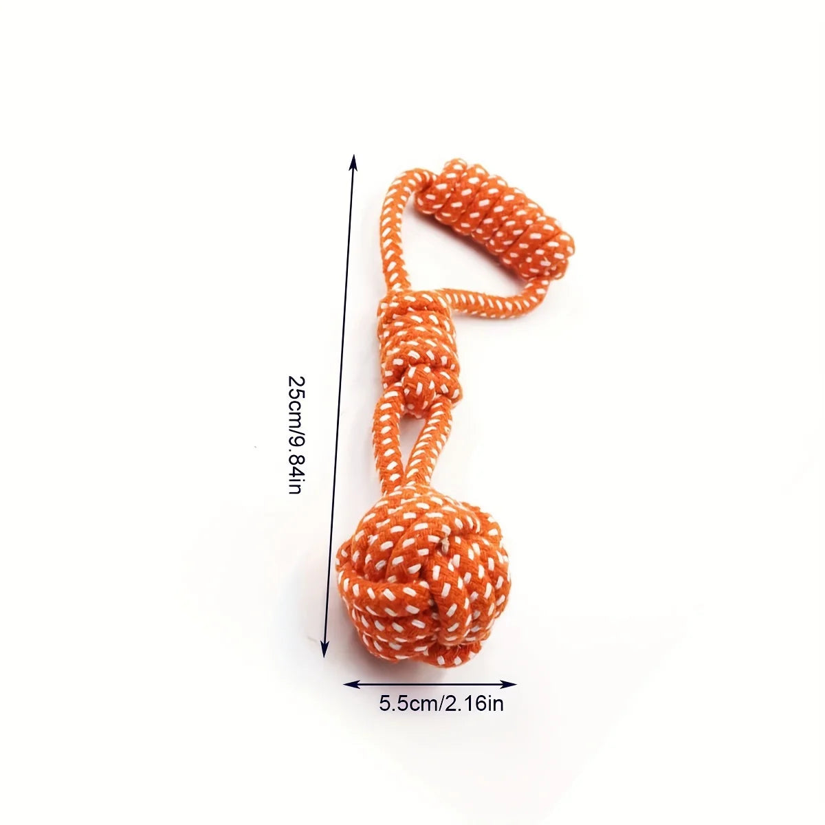Durable Dog Rope Ball Toy for Interactive Tug and Chew Play