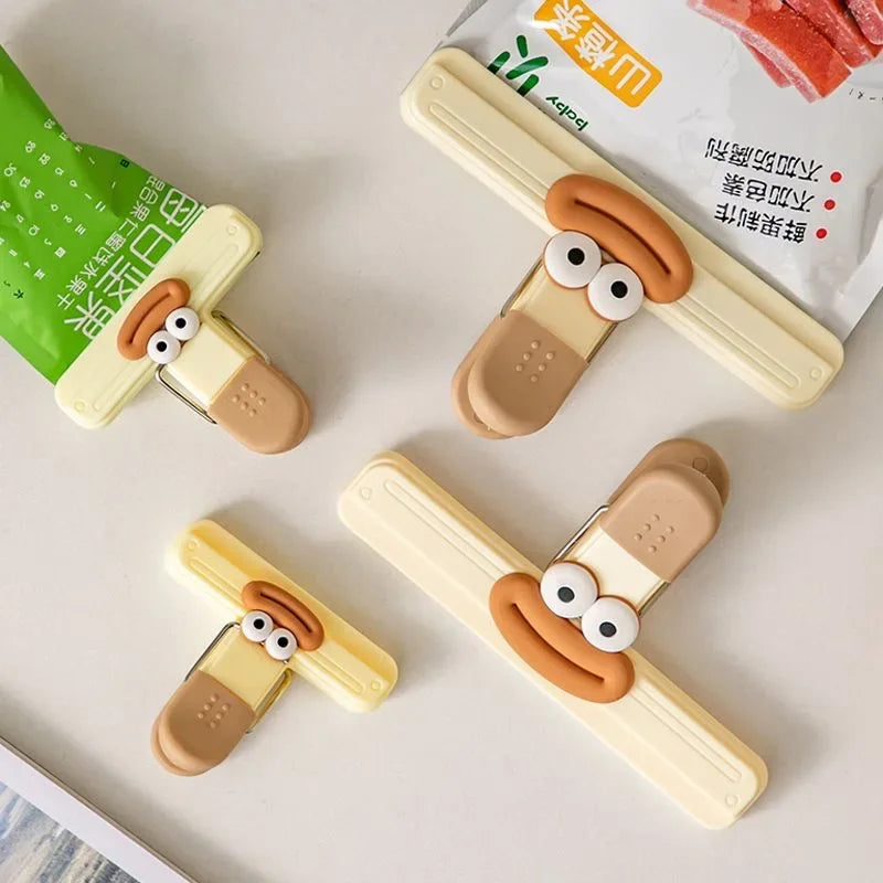 Creative Face Food Bag Sealing Clips for Snack and Food Storage Set