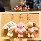 15cm Rabbit Fur Keychain Plush Bag & Car Charm