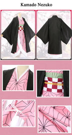Demon Slayer Kids Cosplay Costume – Tanjiro, Nezuko & Shinobu Outfit
