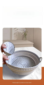 Foldable Air Fryer Silicone Liner Reusable Air Fryer Silicone Baking Tray Food Grade Silicone Air Fryer Mat