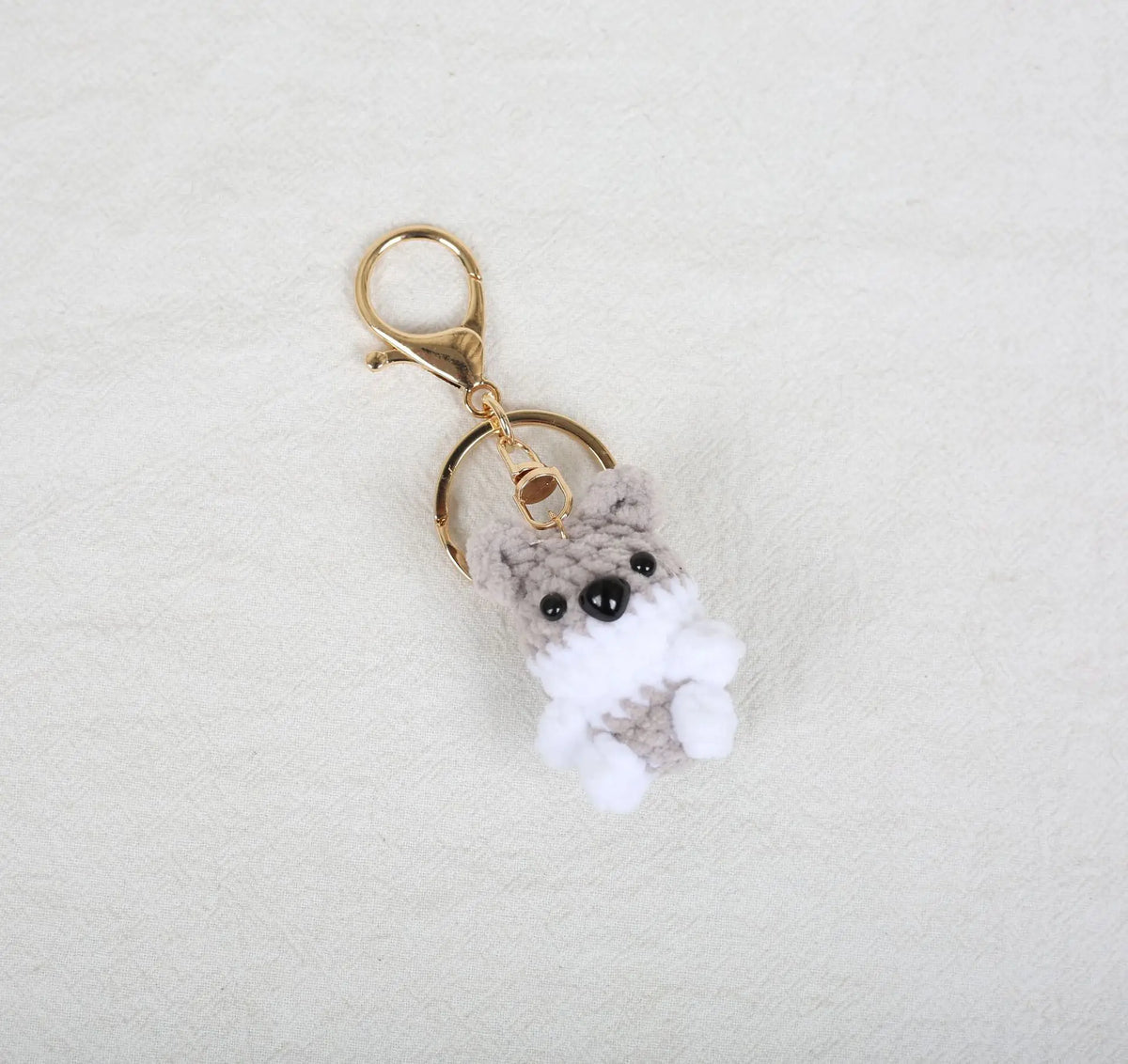 Mini Animal Crochet Keychain Cute Knitted Doll Keyring