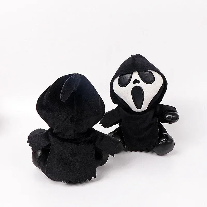 New 18cm Ghostface Plush Toy Death Figure Horror Doll Soft Stuffed Grimace  Halloween Toy Doll Halloween Decoration Doll Gifts
