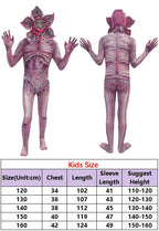 S3 S5 Horror Demogorgon Cosplay Jumpsuit TV ST 6 to 14 Years Disfraz Costume Teen Boys Fantasy Cloth Halloween Carnival Clothing