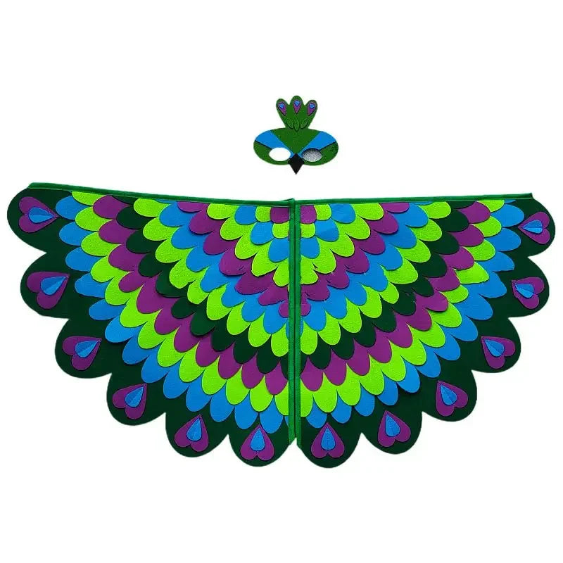 Kids Bird Cosplay Costume Wings Cape with Mask – Animal Outfit