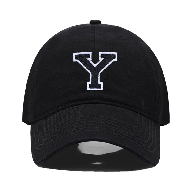Initial Letter Embroidery Baseball Cap for Casual Sport Style