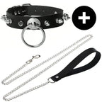 Gothic Punk Pu Leather Choker With O-Ring - Adjustable Collar Necklace For Women, Perfect For Halloween & Everyday Wear
