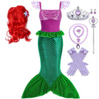 Kids Little Mermaid Ariel Princess Costume Dress – Cosplay Party Outfit