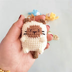 Exquisite Kitten Crochet Keychain Cute Cat Bag Charm