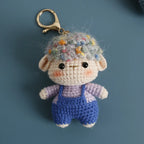 Cute Crochet Animal Doll Keychain Sheep Puppy Bag Charm