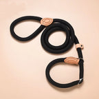 Dog Leash Slip Rope Lead Leash Heavy Duty Braided Rope Adjustable Loop Collar Training Leashes for Medium Large Dogs