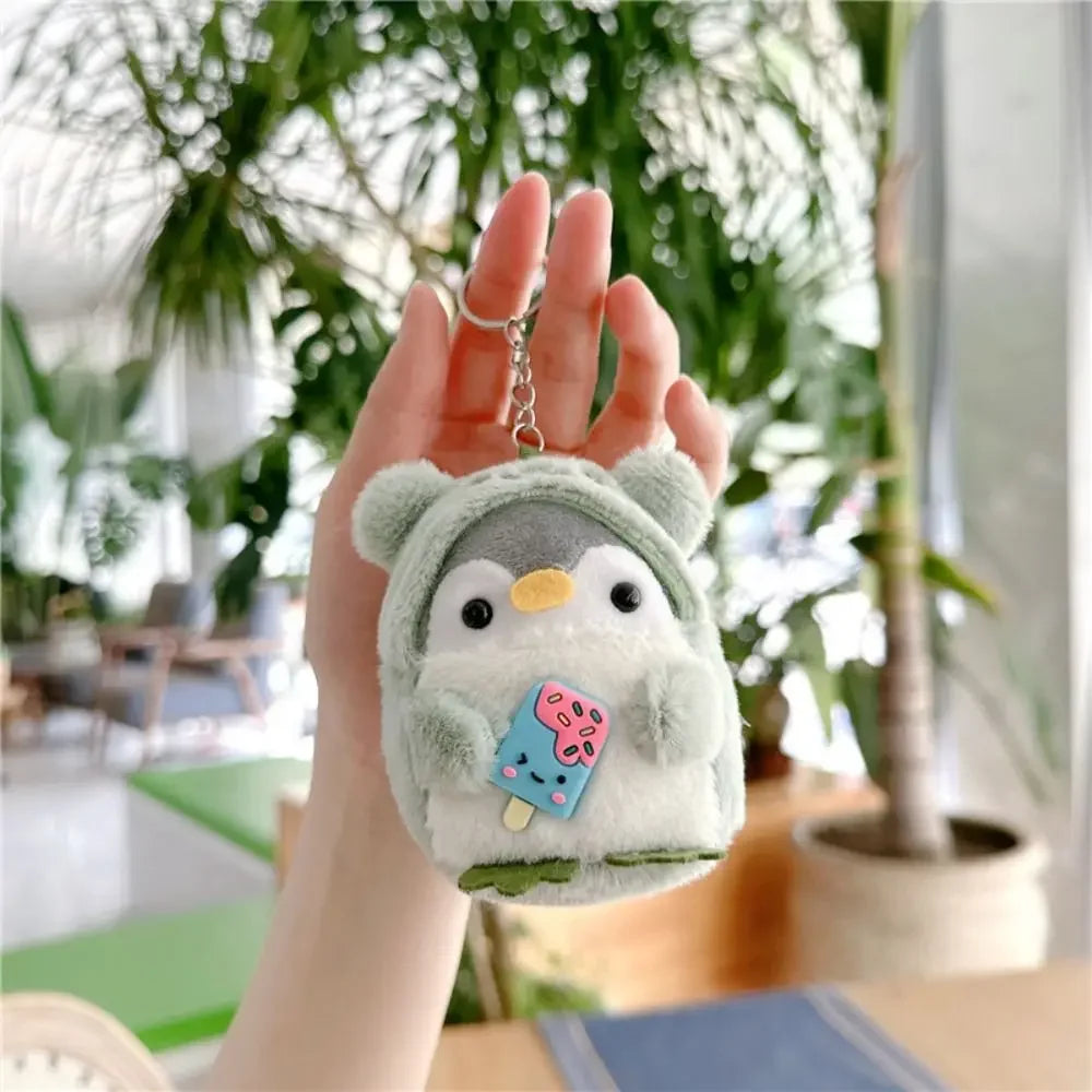 Cute Penguin Plush Keychain Bag Charm for Girls and Kids Gift