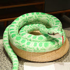Long Python Snake Plush Toy Soft Stuffed Animal Pillow