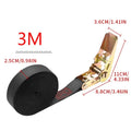 Mini Self-Locking Ratchet Strap Tightener, Cargo Binding Fixing Belt for Truck Airplane Luggage Packing