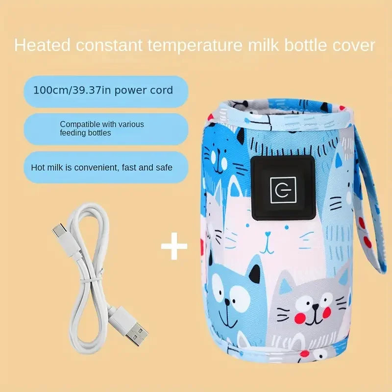 Portable USB Baby Bottle Warmer for Travel & Stroller