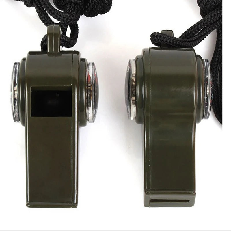 3-in-1 Survival Whistle with Compass & Thermometer