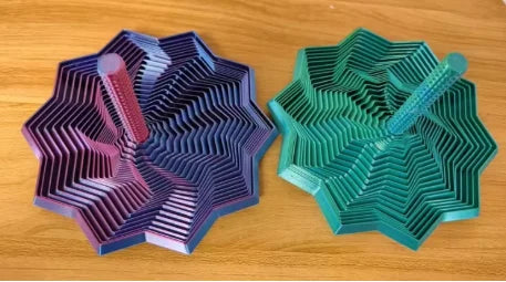 3D Printed Fidget Star Spinner – Sensory Stress Relief Toy