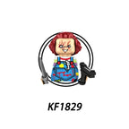 Blind box TP1040 WM6205 KF6173 KF6175 Killer Klowns Mini Figure Classic Horror Thriller Movie Building Block Model Doll Toy Gift